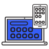 Laptop and mobile phone icon